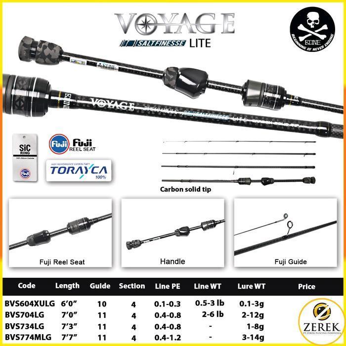 JORAN BONE VOYAGE SALT FINESSE LITE SPINNING | TIP SOLID | TRAVEL ROD