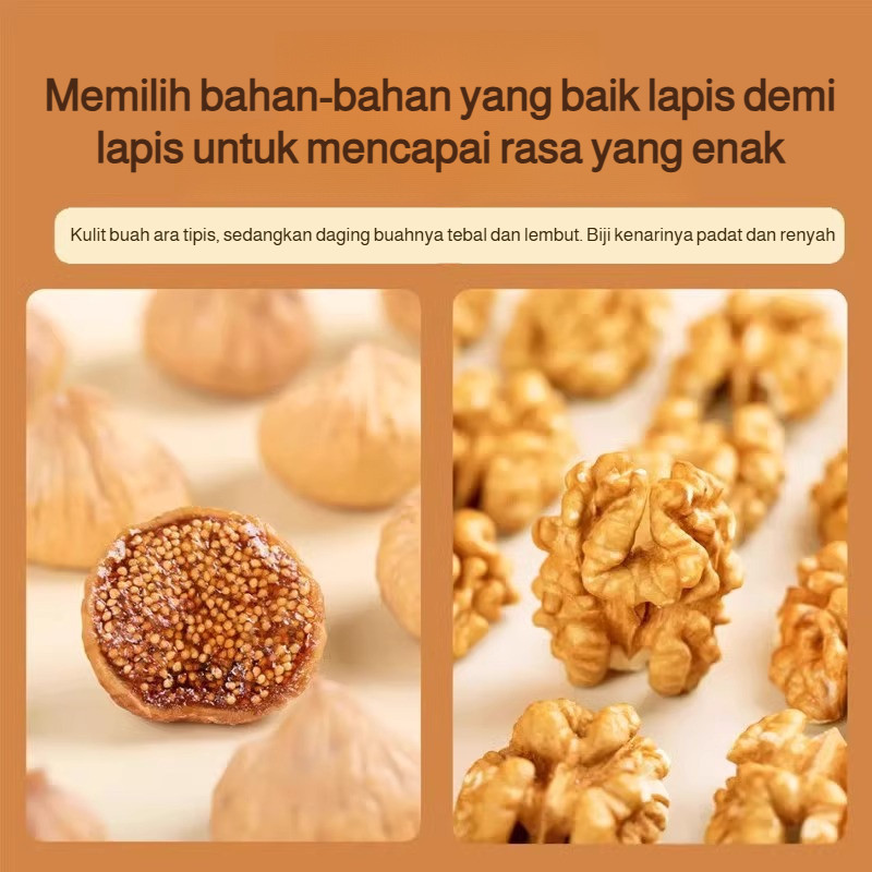 Sehat Renyah Alami Camilan Buah Tin Kenari Kering Manis / Buah Kering Premium / Manisan Sehat /