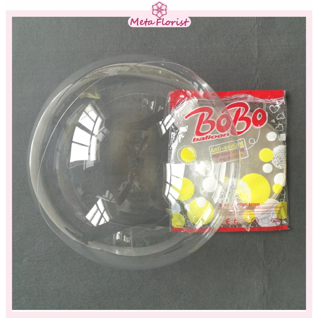 SuisenFlorist - Balon Bobo / Balon PVC / Balon Plastik Transparan Bening  U18