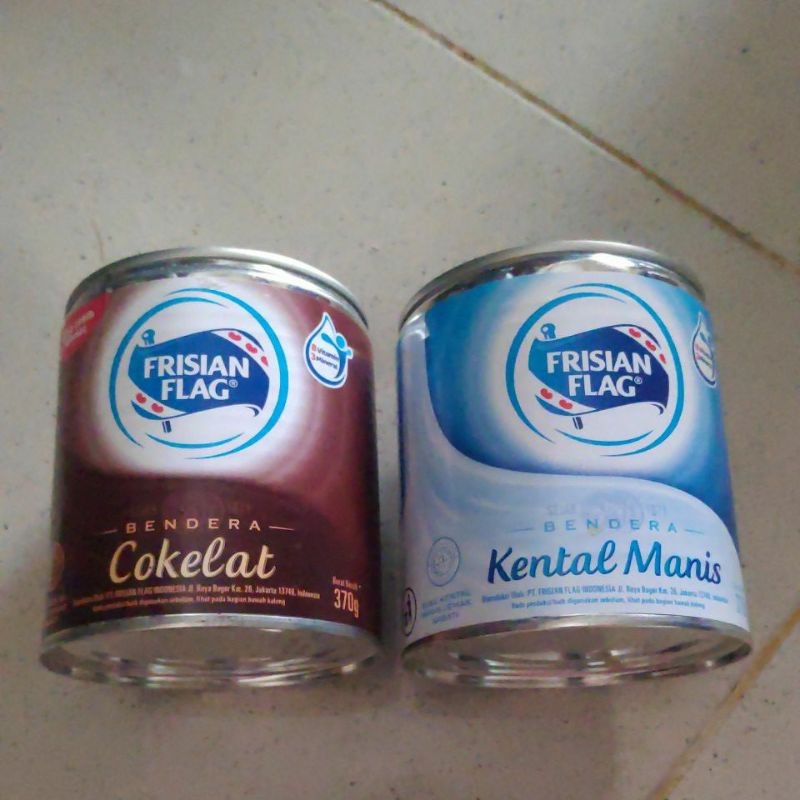 Frisian Flag Kental Manis Full Cream Dan Coklat Kaleng