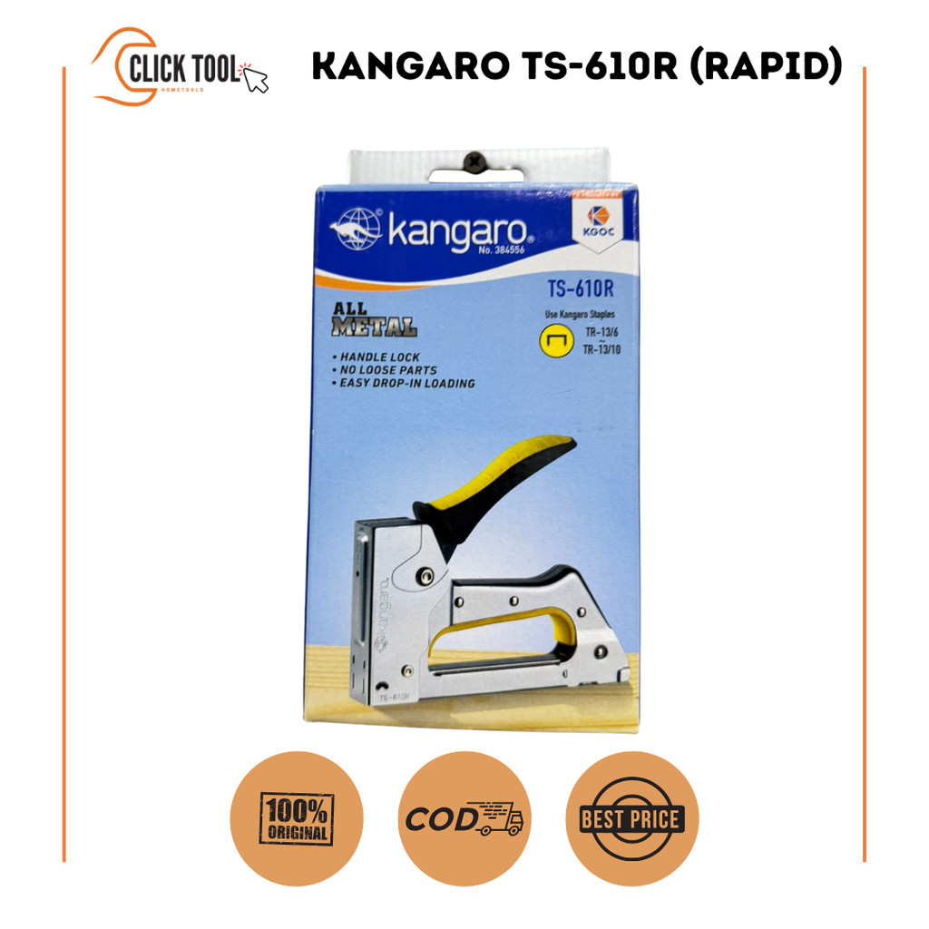 Kangaro TS610R GunTacker / Gun Tecker Stepler Tembak Steples Kangaro TS-610R (RAPID)