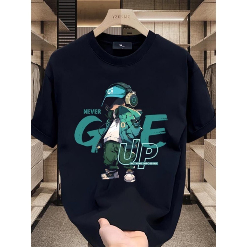 Kaos Pria Trend Fashion Anime Style Premium Cotton 24s Sablon DTF Baju Kaos Pria Original Keren Keki