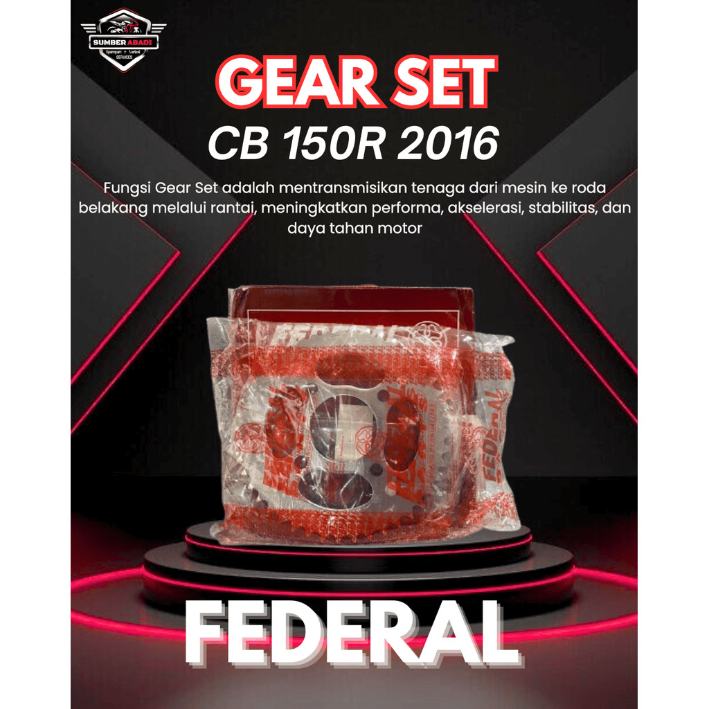 Federal Gear Set CB150R 2016