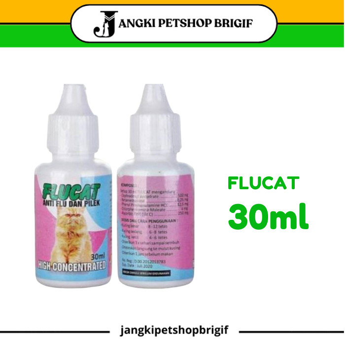 FLUCAT / FLU CAT obat flu pilek batuk pada kucing