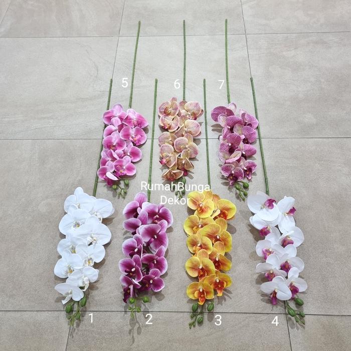 Anggrek Latex Artificial Premium Murah - PUTIH A