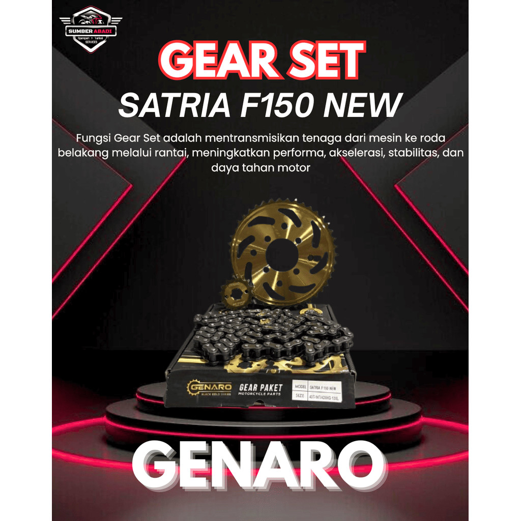 Genaro Gear Set Satria F150 New