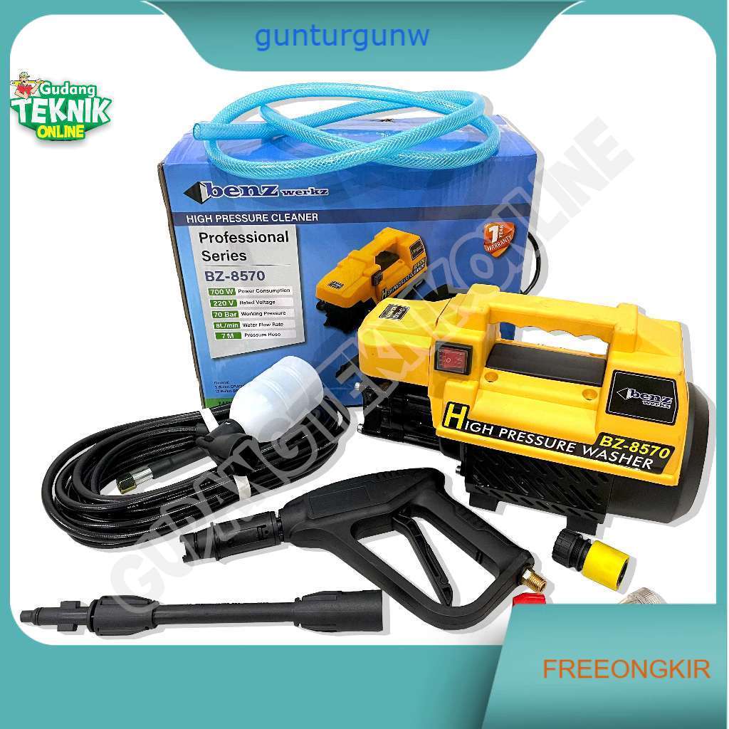 Mesin Cuci Motor Mobil Steam BENZ BZ8570 / Jet Cleaner Listrik Steam Cuci Motor Mobil BZ 8570 - High