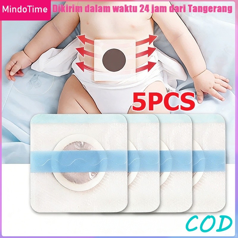 Isi 5 Koyo Pusar Bodong Bayi / Hernia Anak Anti Pusar / Sabuk Pusar Bayi Bodong Mindo
