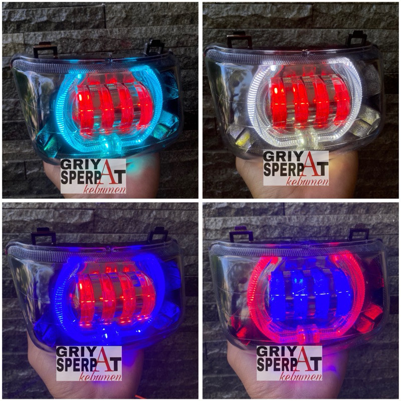 LAMPU DEPAN SUPRA X LAMA BILED PROJIE LED