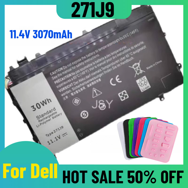 11.4V 3070mAh for Dell Latitude 13 7000 7350 YX81V 0YX81V Laptop Battery 271J9