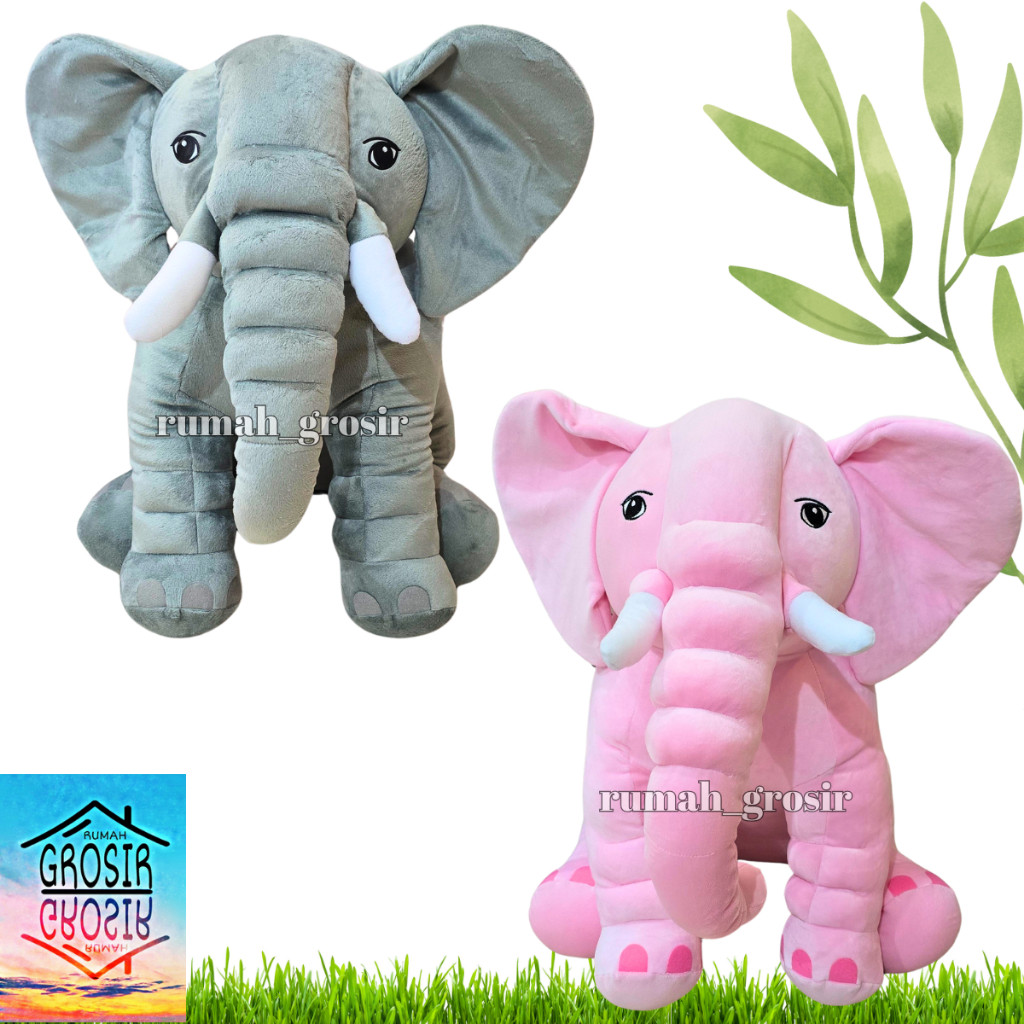 JONSTORE Boneka Gajah Elephant Lucu Gajah Lucu Boneka Binatang Gajah Boneka Hewan