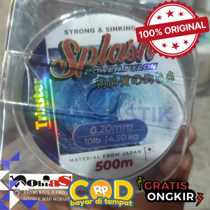 Senar pancing laut 500 M TRIXSTER SPLASH 0.16 0.18 0.20 0.23 0.26 0.28 0.45 0.50 - 0.20mm -bomb