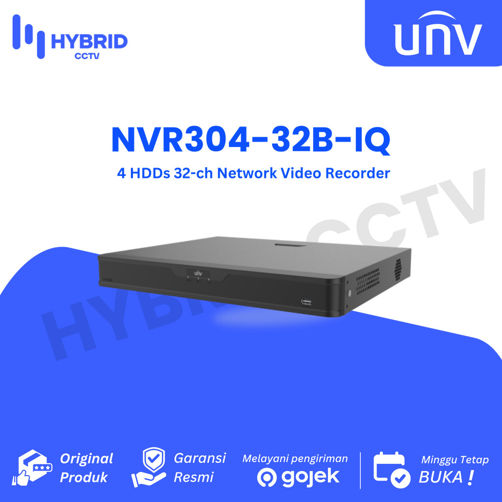 UNIVIEW NVR304-32B IQ NVR 32 CHANNEL SUPPORT 4 HARDISK NVR UNV 32 CH