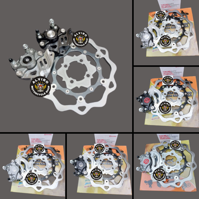 Paket Kaliper 2P Brembo Big Logo + Breket Cnc + Disc Galfer 260mm Mio Sporty 5tl / Mio soul / Mio sm