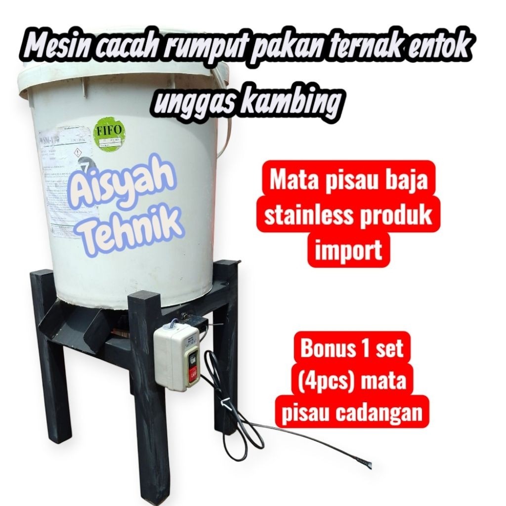 mesin cacah pakan ternak kambing entok unggas untuk cacah rumput sayuran