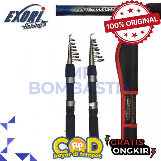 Joran Pancing Exori Terrapoda Ruas Pendek 120cm - 300cm - 270cm -bomb