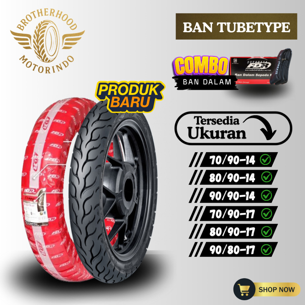 BAN FDR FLEMMO TUBETYPE ( 70/90-14 / 80/90-14 / 90/90-14 ) & ( 70/90-17 / 80/90-17 /90/80-17 ) / BAN