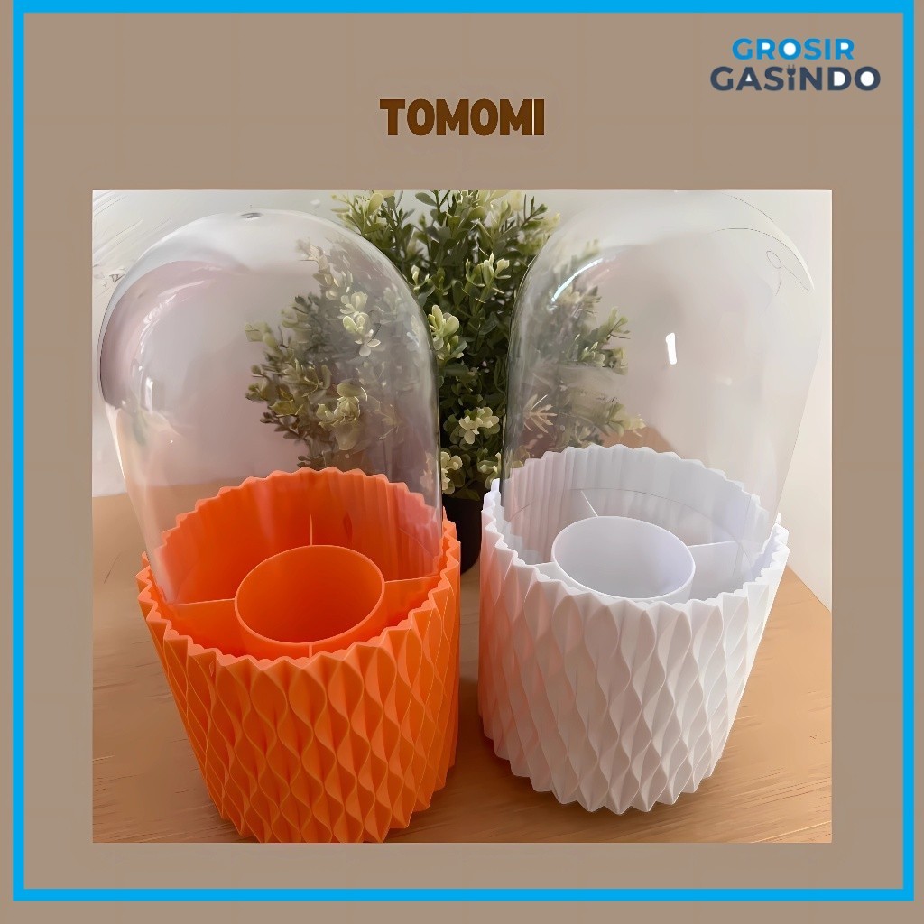 Tempat Wadah Kosmetik Tomomi Original - Rak Skincare Akrilik Tebal