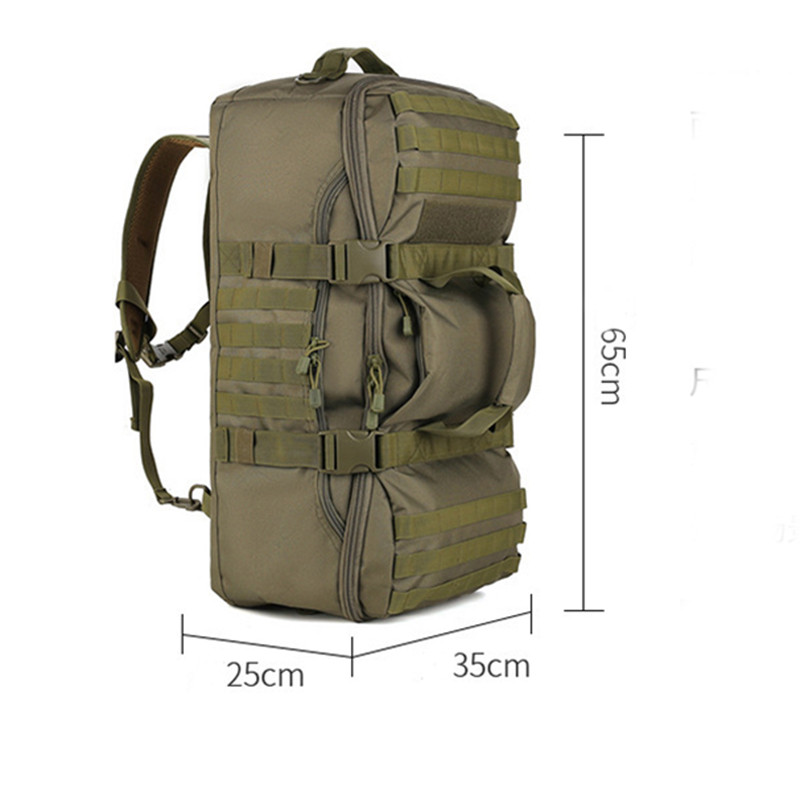 2025 New Mountaineering Bag Multi functional Backpack Outdoor Dual use Luggage Bag Large Capacity Ha