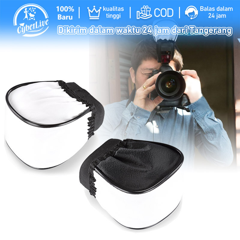 Diffuser Flash Universal 2pcs Soft Flash Diffuser Softbox Reflektor untuk Speedlight Godox & Flash E