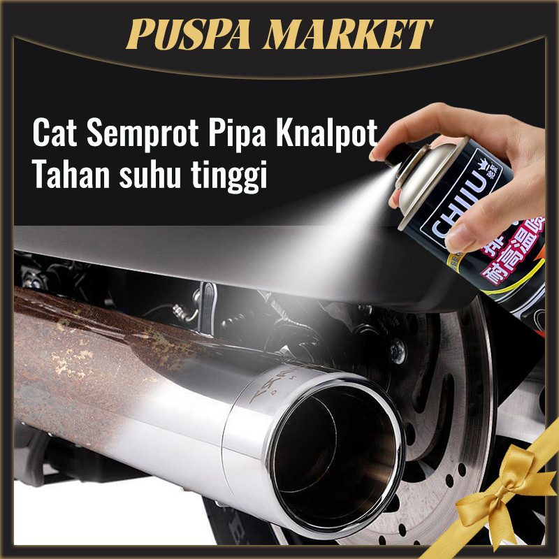 Cat Pilok Anti Panas 900ML Tahan Suhu 800°C – Hitemp untuk Knalpot Mesin Kompor Dll