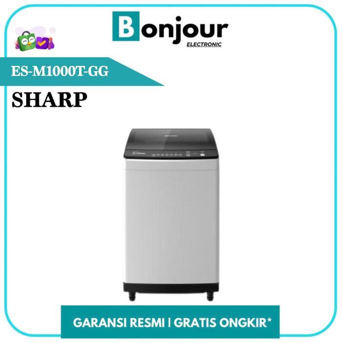 MESIN CUCI TOP LOADING SHARP ES-M1000TG-GG 10KG | ES-M1000T 10 KG