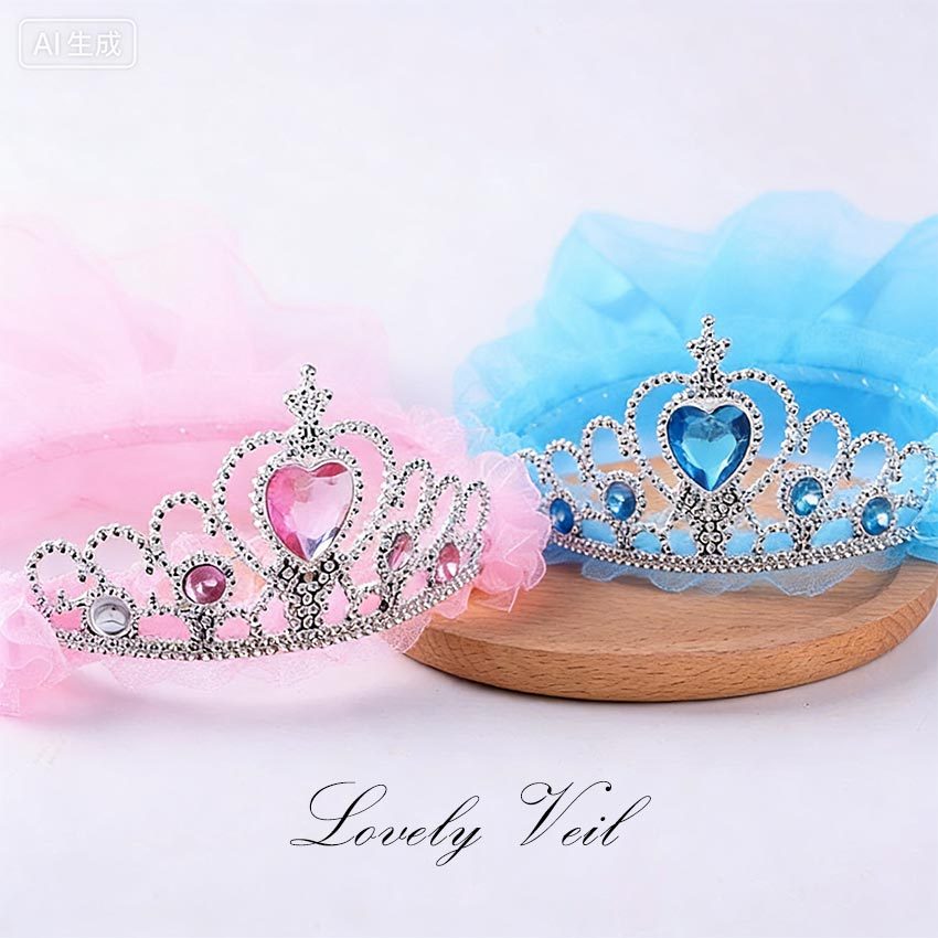 Bando Veil Anak / Bando Anak / Aksesoris Slayer Diamond Crown Pesta Anak / Bando pengantin Motif Mah