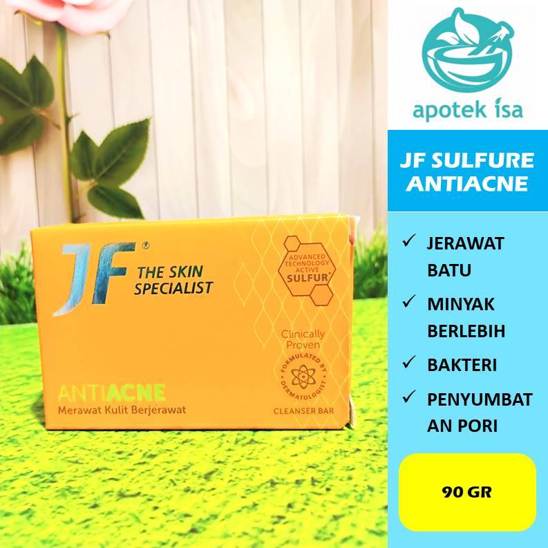 JF SULFUR ANTIACNE SABUN BATANG UNTUK MERAWAT KULIT BERJERAWAT