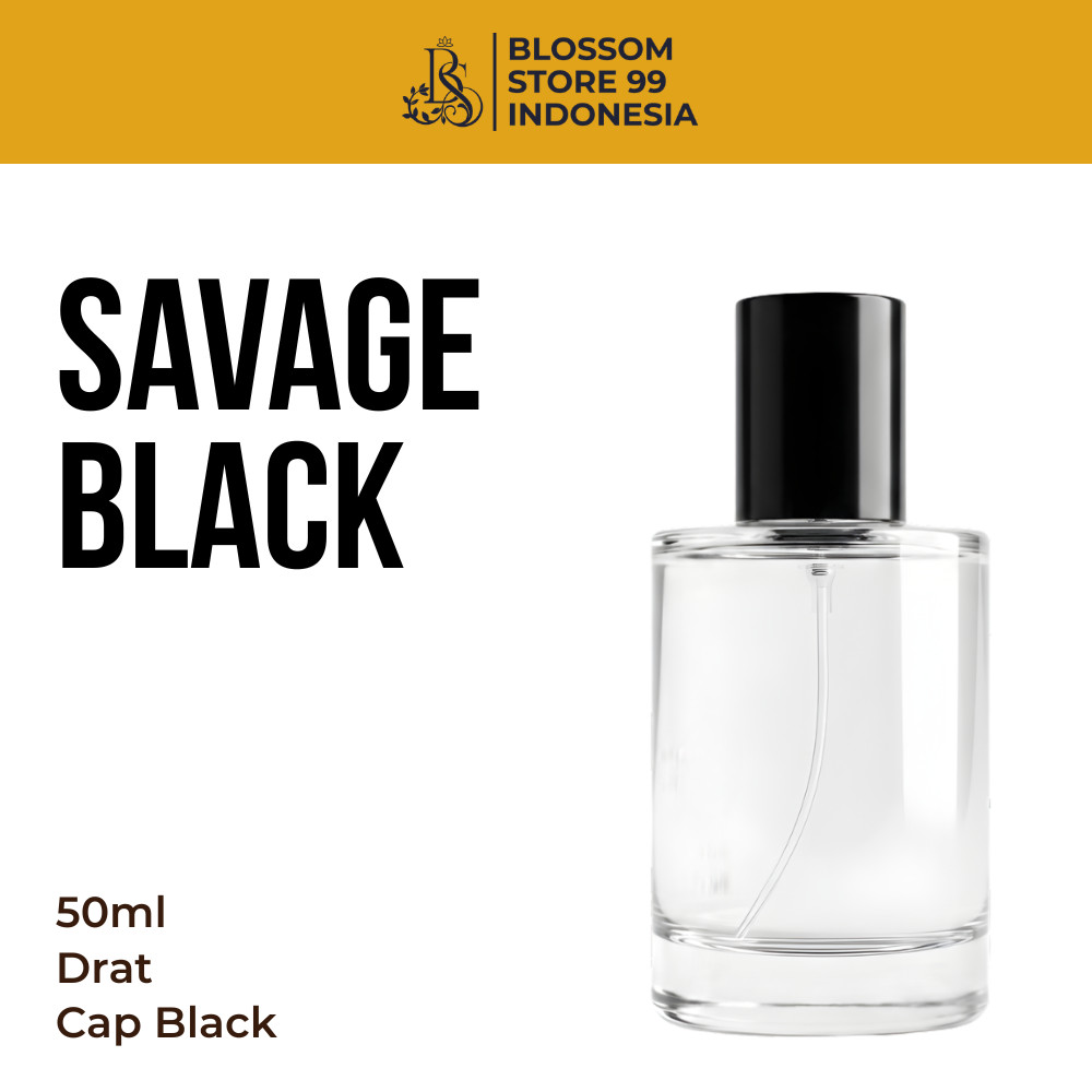Botol Parfum Savage 50ML Semi Press - Botol Parfum Kosong Savage - Botol Parfum 50ML