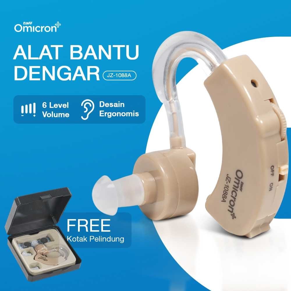 TaffOmicron Alat Bantu Dengar Hearing Aid Amplifier Telinga Earphone - JZ-1088A Tunarungu Tuli Tuna 