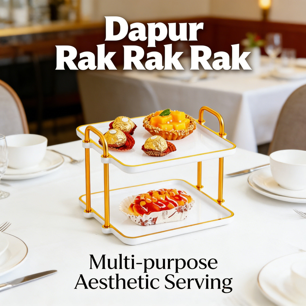 Rak Estetik Bumbu Bumbu Tempat Kue