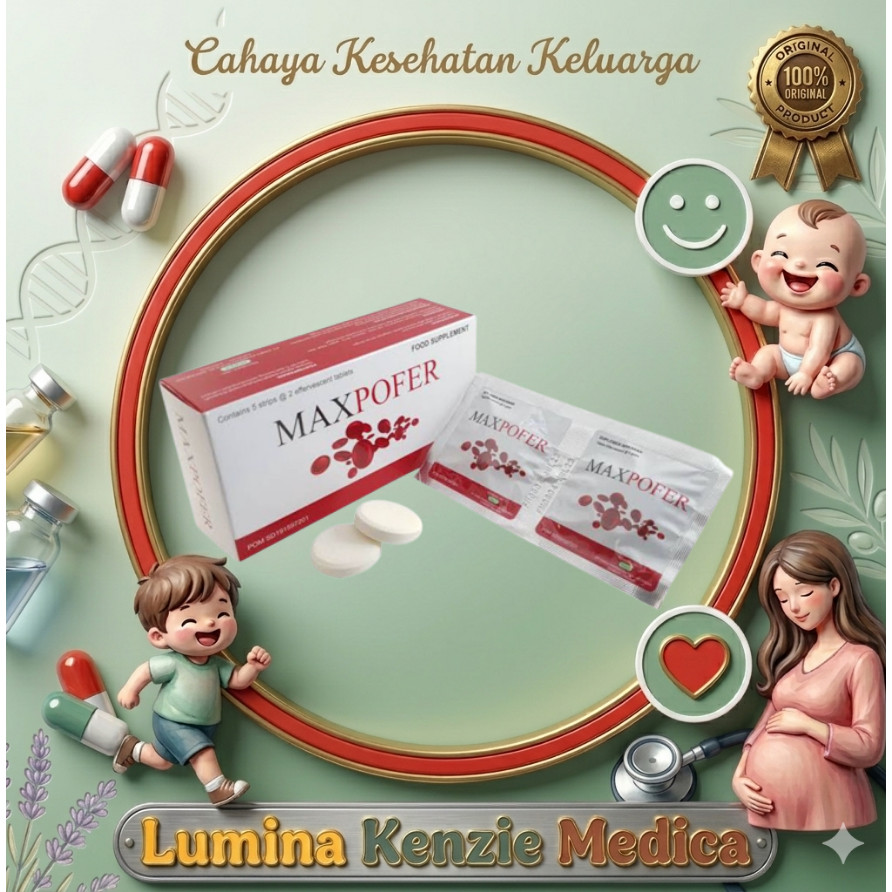 MAXPOFER Tab Effervecent - Vitamin Penambah Darah - Untuk Bumil