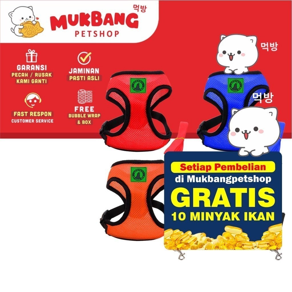 ROMPI ANJING ROMPI KUCING HARNESS ROMPI TALI ROMPI KUCING TALI ANJING TALI KUCING HARNES KUCING Tali