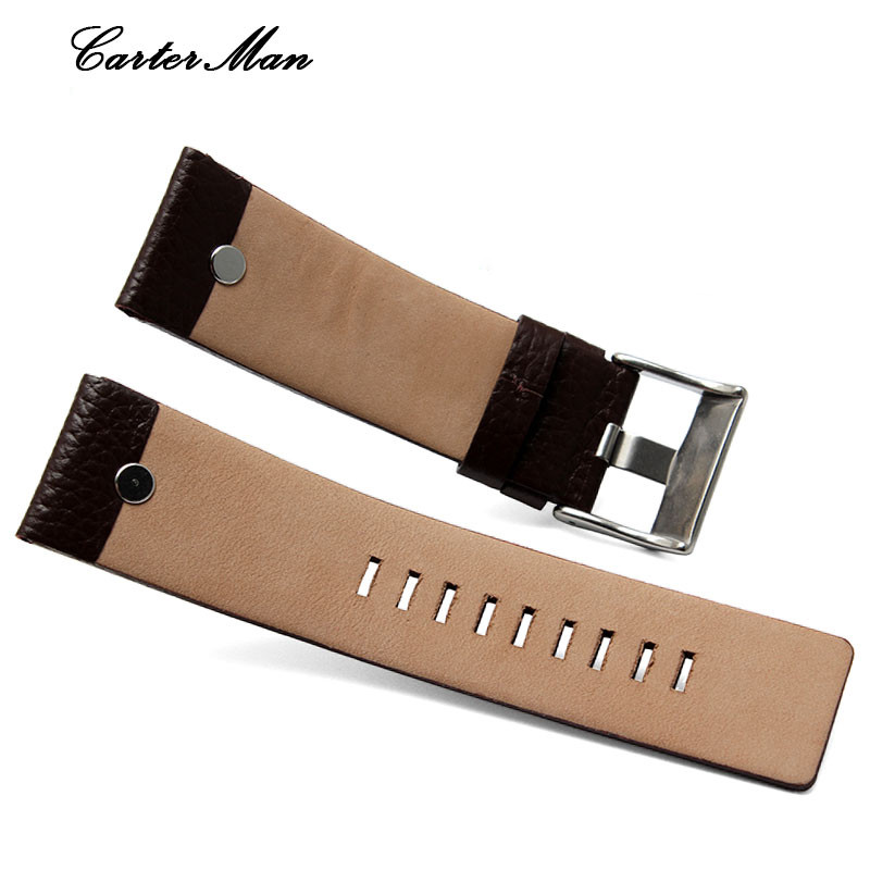 For Diesel Watch Strap Leather Wrist Watch Belt DZ7314 DZ7256 Watchbands 24MM 26MM 28MM 30MM With Ri