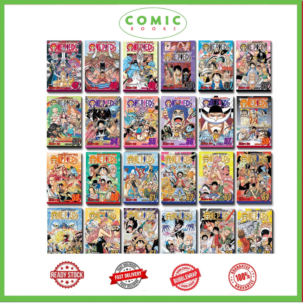One Piece manga, Vol.1-100 (English Version)
