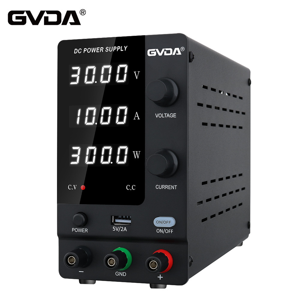 GVDA gital DC Power Supply Adjustable DC Regulated Switable Laboratory Ben Power Source Stabilizer V