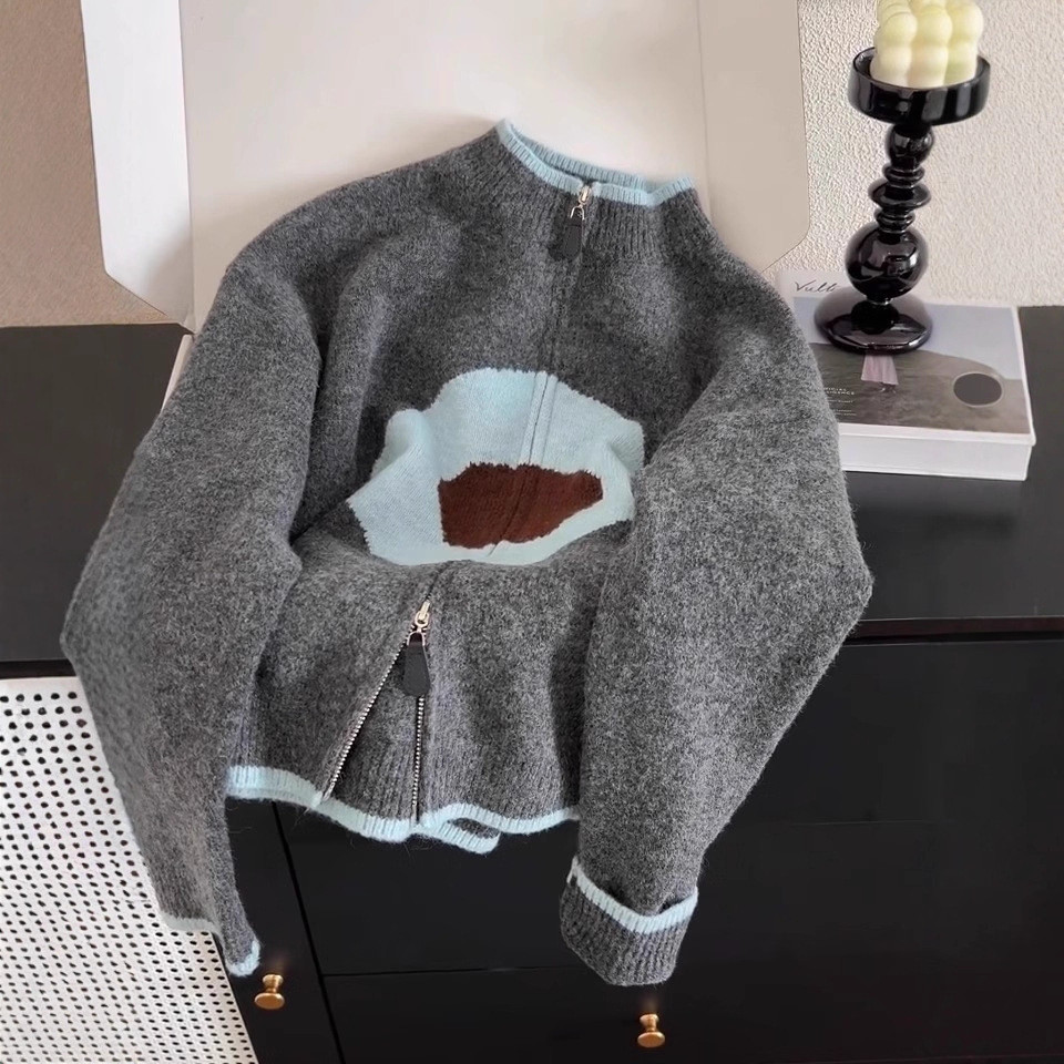 Dainty Vogue Cardigan Rajut Gaya Korea, Mantel Sweater Kasual Dan Serbaguna