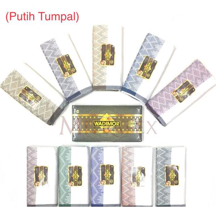 Sarung Wadimor Timbul Hitam dan Putih  Motif PthTumpal