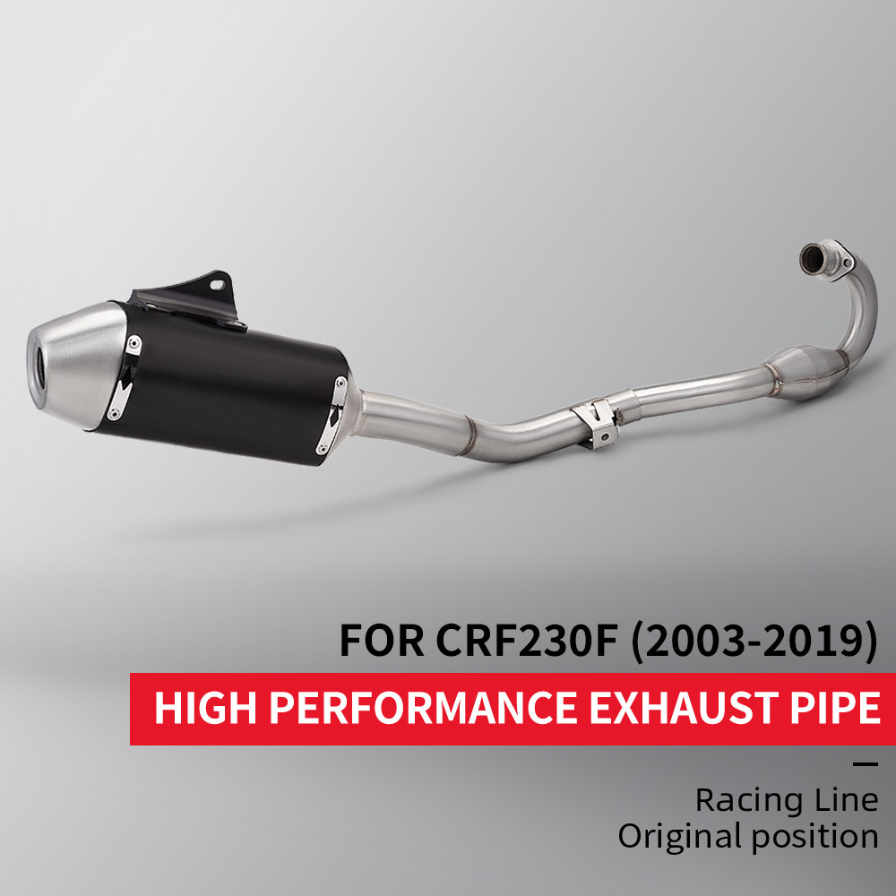 For CRF230 CRF230F motorcycle complete exhaust system full-range muffler 2003-2019