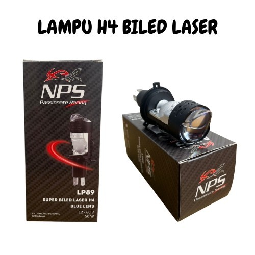 NPS Lampu H4 BiLED Laser untuk Motor & Mobil