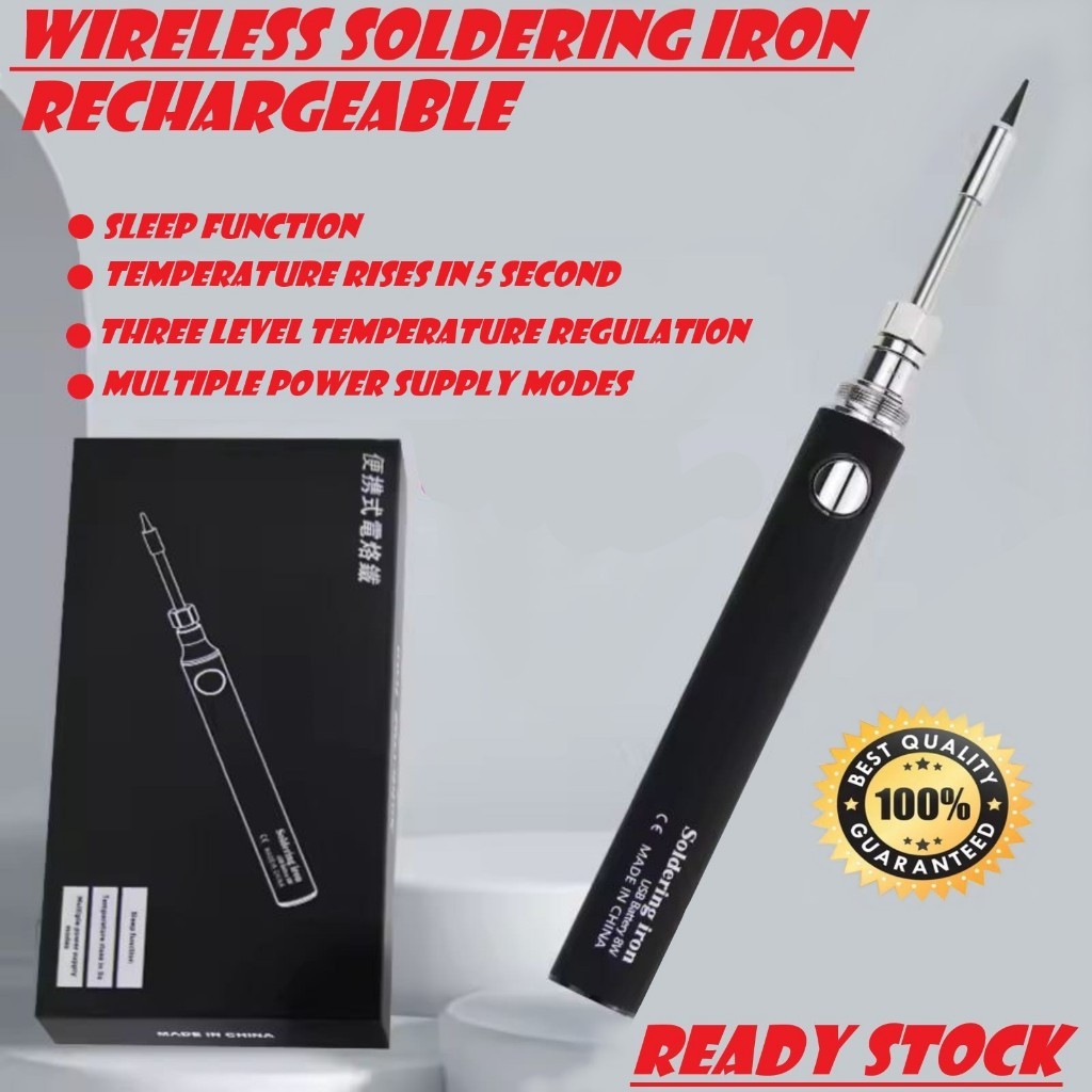 Solder Portable Tanpa Kabel USB Pena Solder Mini Peralatan Portabel Tenaga Listrik