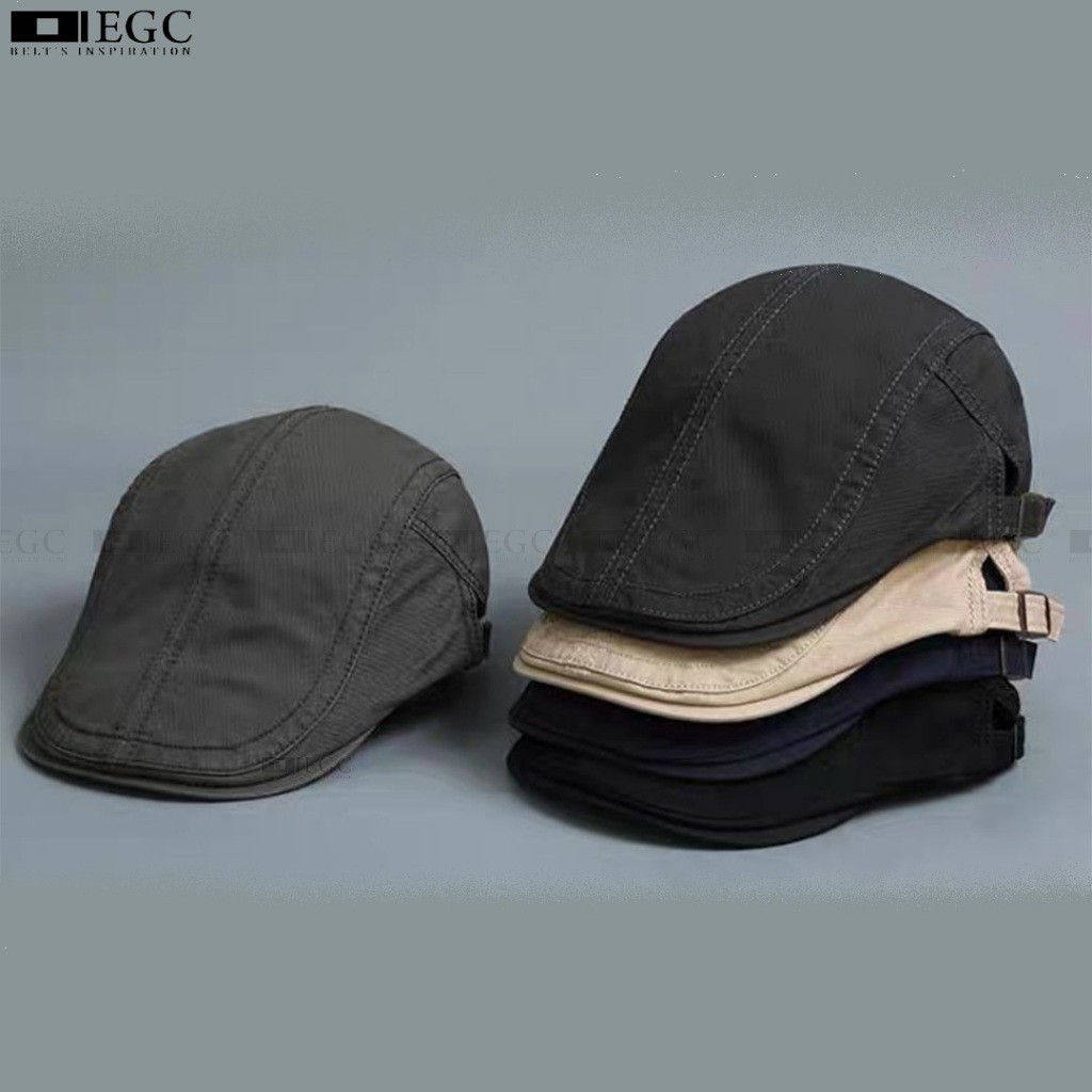 Topi Pria & Wanita Patino Hat Topi Flat Cap Pet Pelukis Sutradara