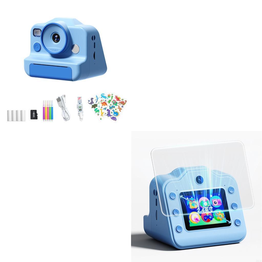 ildren Camera Printer Toy 1080P Recorng 32GB Memory Creative gital Camera Toy Kids Favor ristmas Gif