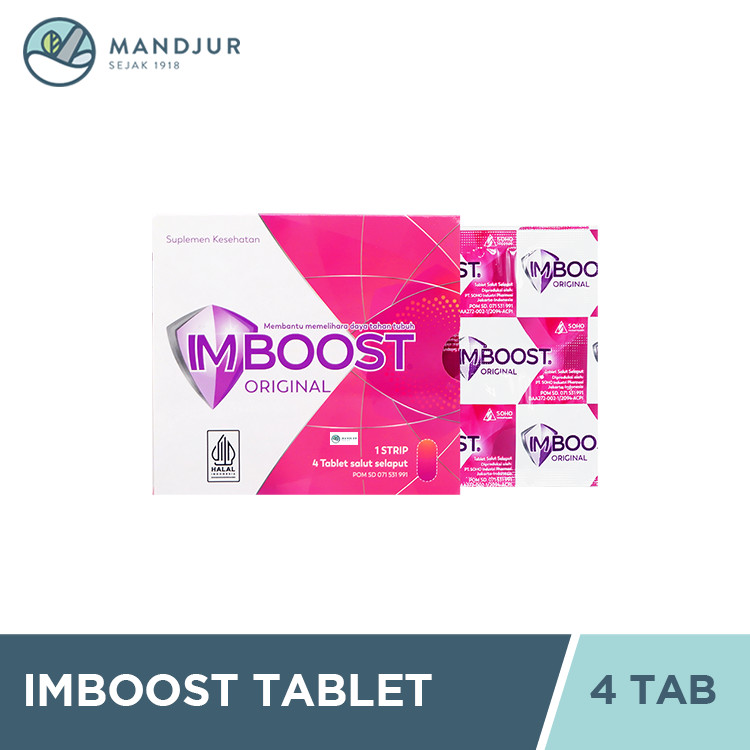 Imboost Tablet Strip Isi 4 - Vitamin Penambah Sistem Imun
