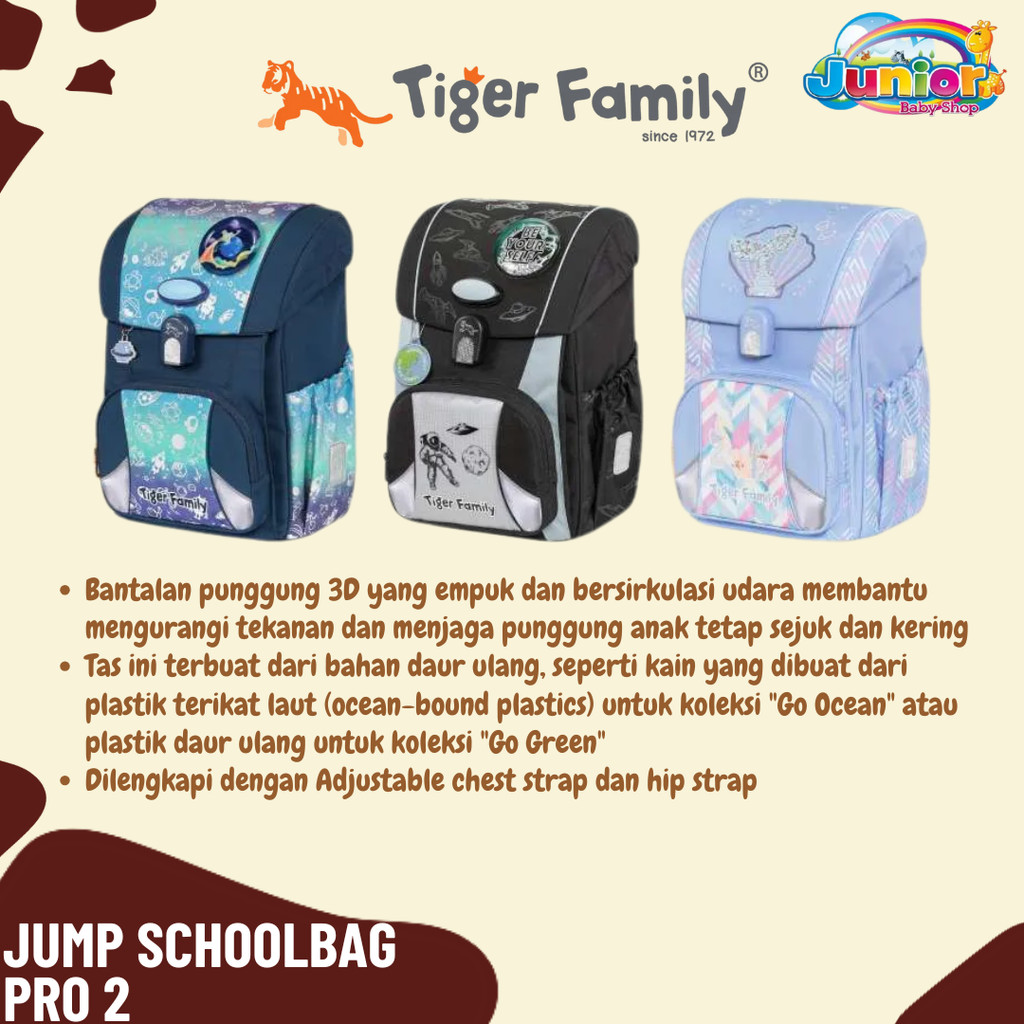 Tiger Family Jump Schoolbag Pro 2 - Tas Ransel Anak