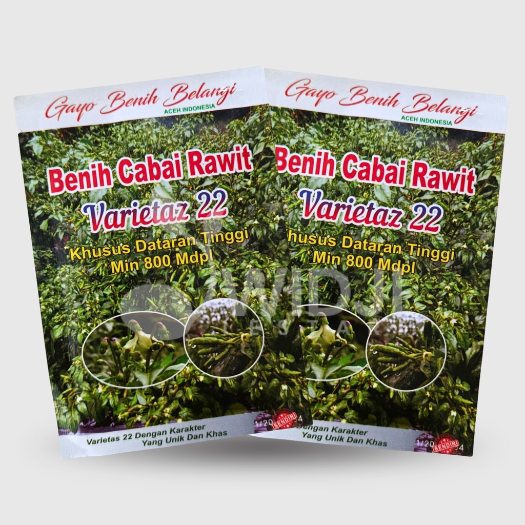 Cabe Ijo Varietaz 22 10gr Lokal Aceh Varietas 22 Original