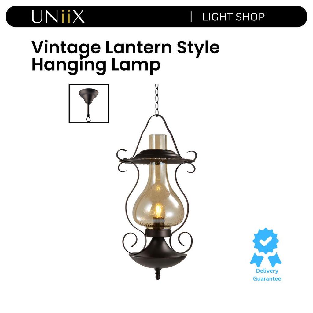 UNiiX - LG9022 | Lampu Hias Gantung Outdoor Model Vintage Lentera Untuk Teras Lampu Gantung Model Kl