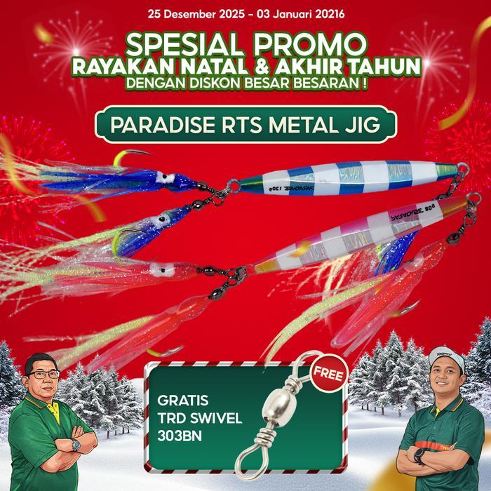 Madurasa5 Paradise Ready To Strike Metal Jig Cumi Premium Fish Lure GID 60-120gr - Jigging Laut Glow