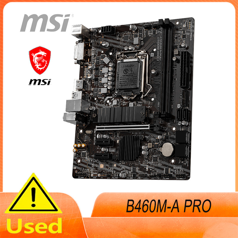 MSI B460M-A PRO Motherboard 64GB LGA 1200 DDR4 Support 10th CPU Micro ATX Mainboard