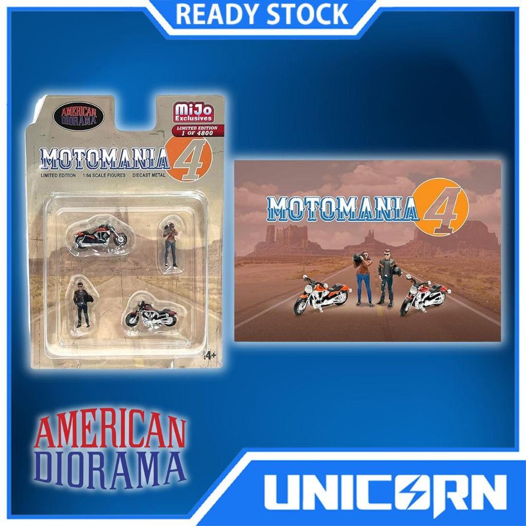 American Diorama Motomania 4 Mijo Exclusive 1/64 Diecast
